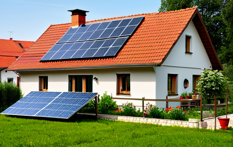 Rustic Farmhouse and Modern Solar Panels**
"A cozy, traditional Polish farmhouse with a red tile roof, surrounded by a flourishing vegetable garden, fully clothed, appropriate attire, safe for work, perfect anatomy, natural proportions. In the background, modern solar panels glisten in the sun. Family-friendly scene, high quality, professional photography, natural lighting, showcasing the blend of traditional and modern sustainable living. Modest, rural setting."
**